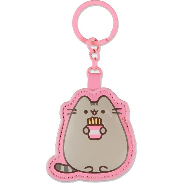 Klíčenka gumová Pusheen - Fries Růžová