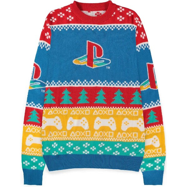 Difuzed Vánoční svetr PlayStation - Logo 2XL Multicolor