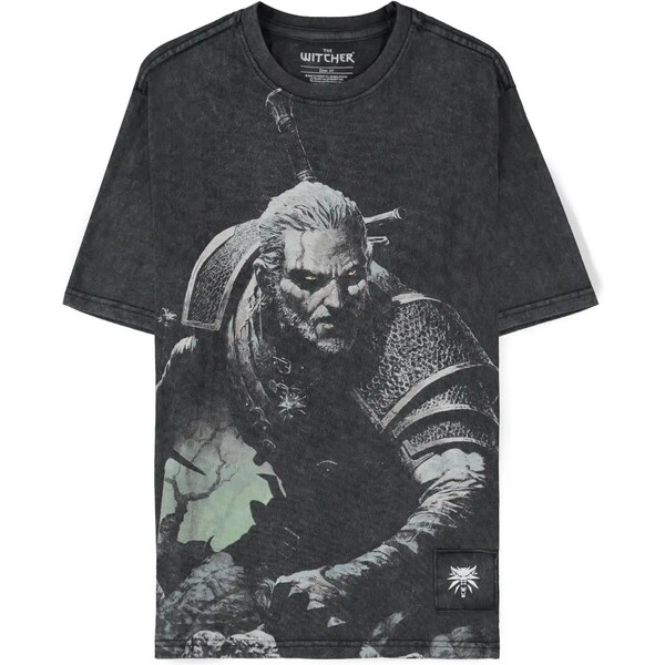 Difuzed Tričko The Witcher - The Wild Hunt (Loose Fit) XL Šedá