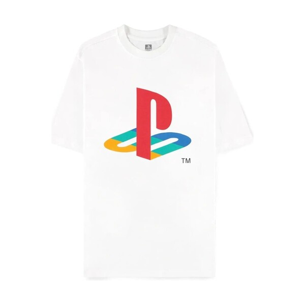 Tričko Difuzed PlayStation - Symbols Logo XXL Bílá