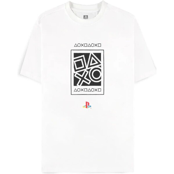 Difuzed Tričko PlayStation - Icons XL Bílá