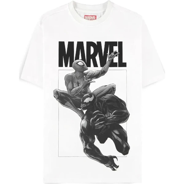 Difuzed Tričko Marvel - Spider-Man and Venom XL Bílá