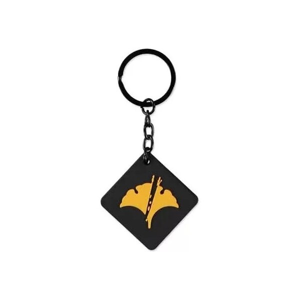 Klíčenka gumová Difuzed Ghost of Yotei - Leaf Šedá