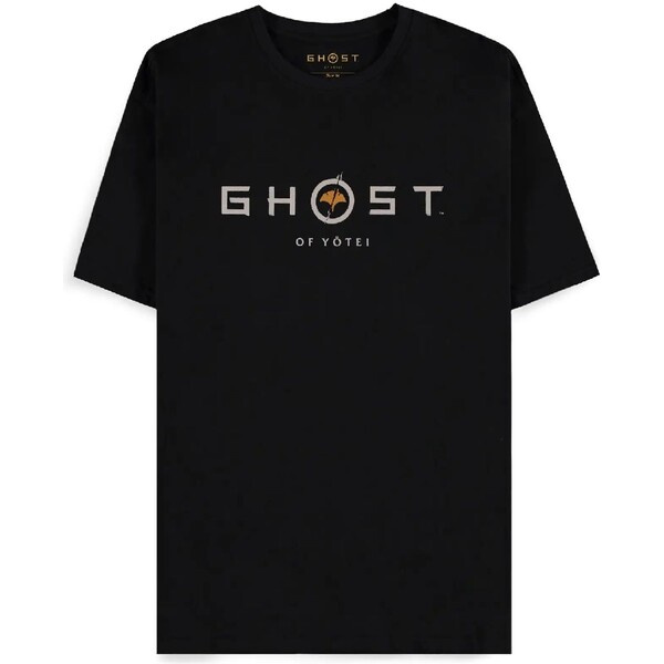 Difuzed Tričko Ghost of Yotei - Logo and Atsu M Černá