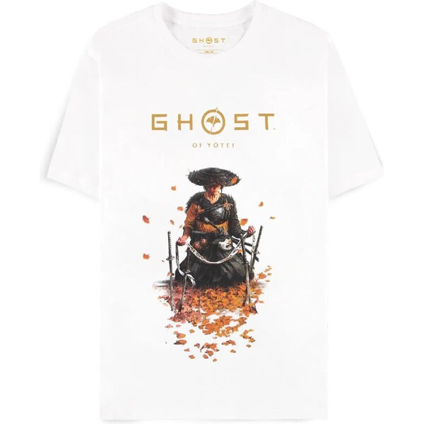 Difuzed Tričko Ghost of Yotei - Atsu M Bílá