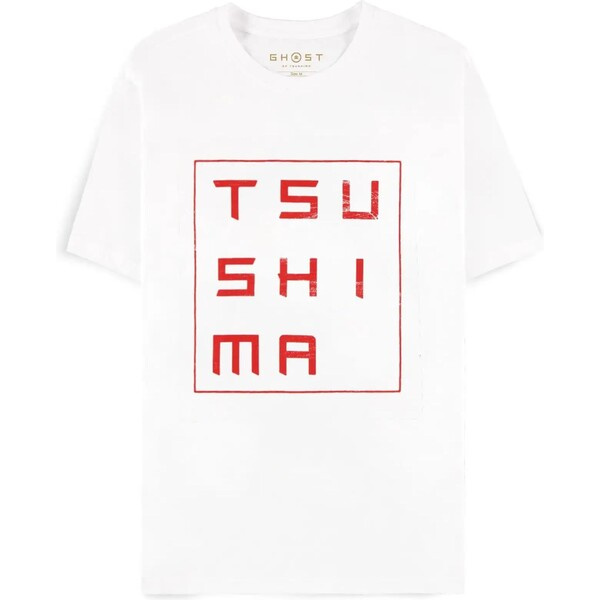 Difuzed Tričko Ghost of Tsushima - Tsushima S Bílá
