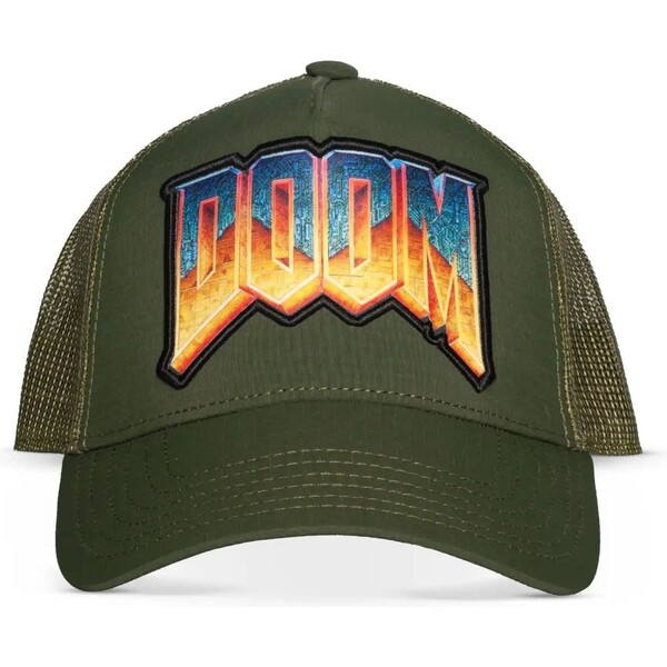 Difuzed Truckerská šiltovka Doom - Classic Logo Khaki