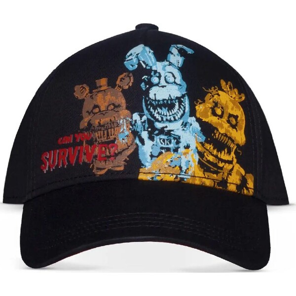 Difuzed Kšiltovka Five Nights At Freddy's - Can You Survive Černá