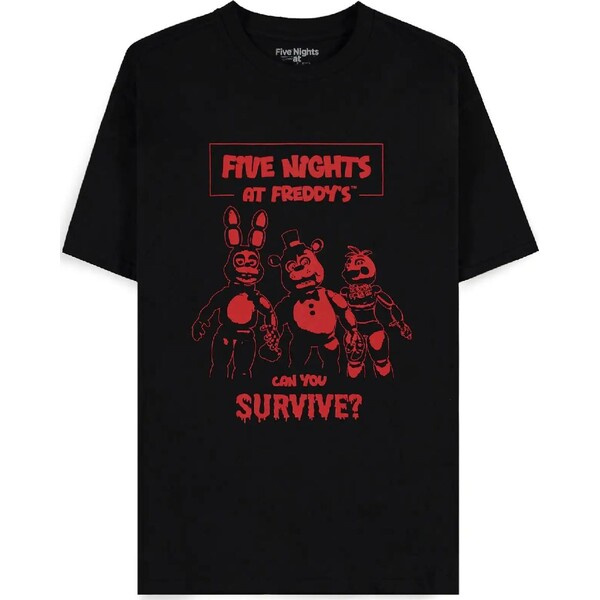 Difuzed Tričko Five Nights At Freddy's - Can You Survive 2XL Černá