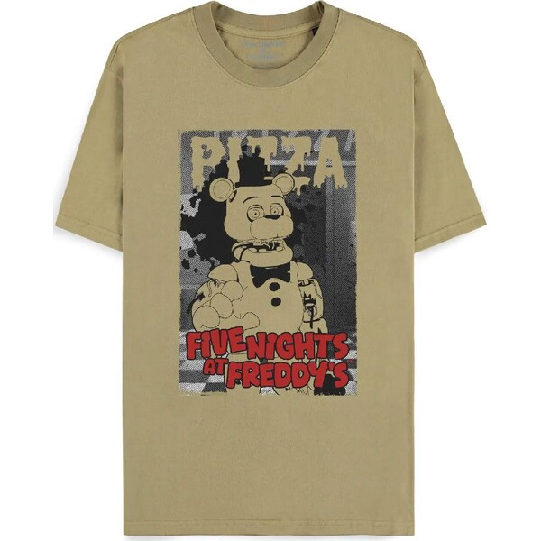 Difuzed Tričko Five Nights At Freddy's - Pizza S Khaki