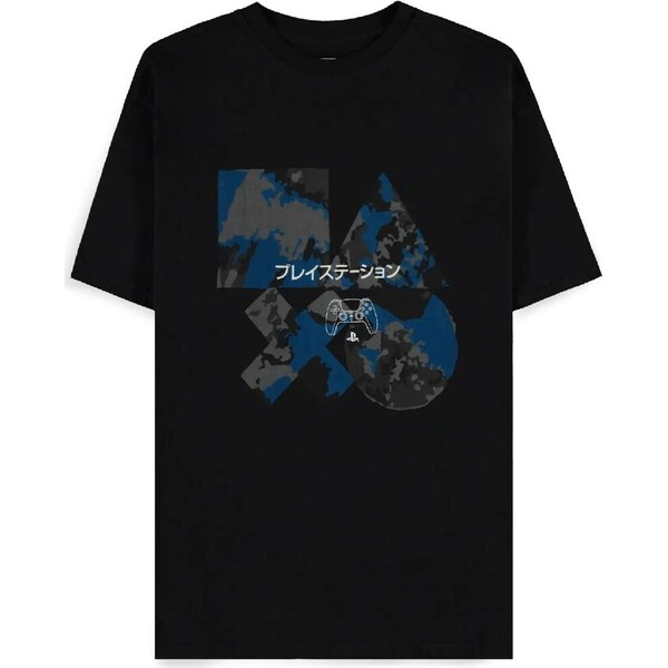 Difuzed Tričko PlayStation - Controller Japan XL Černá