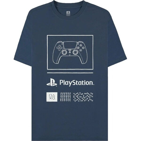Difuzed Tričko PlayStation - Controller Navy M Námořně modrá