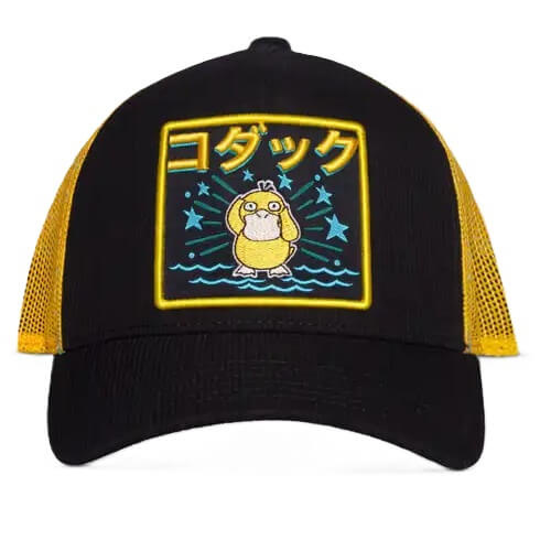 Truckerská kšiltovka Pokémon - Psyduck Černá/Žlutá