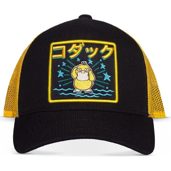 Truckerská kšiltovka Pokémon - Psyduck Černá/Žlutá