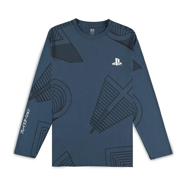 Tričko s dlouhým rukávem Difuzed PlayStation 2XL Modrá