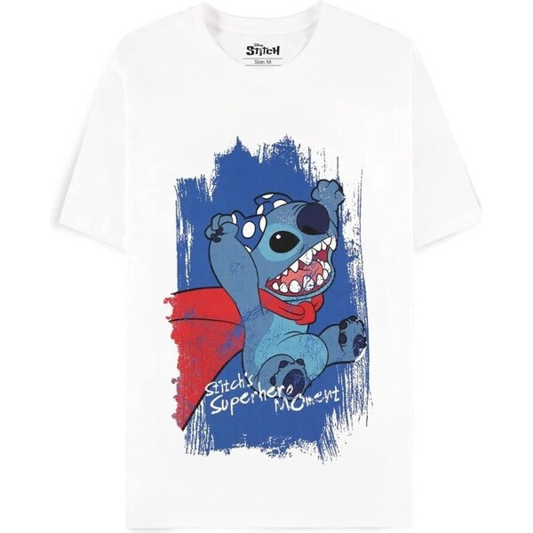 Tričko Difuzed Lilo & Stitch - Superhero (bílé) XS Bílá