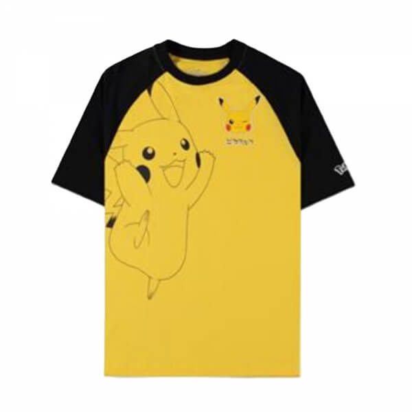 Difuzed Pokémon Tričko Pikachu Velikost S Černá/Žlutá