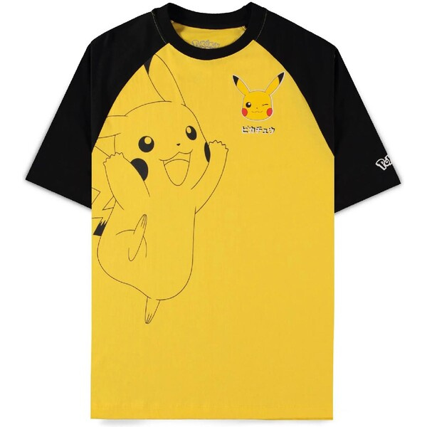 Difuzed Pokémon Tričko Pikachu Velikost M Černá/Žlutá