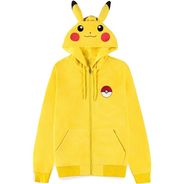 Mikina s oušky Pokémon - Pikachu M Žlutá