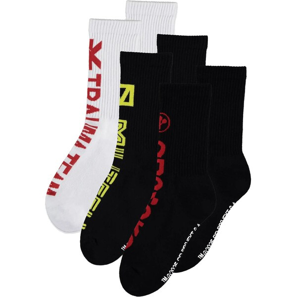 Difuzed Ponožky Cyberpunk 2077 - Corpo Socks 39/42 (3 páry) Černá/bílá