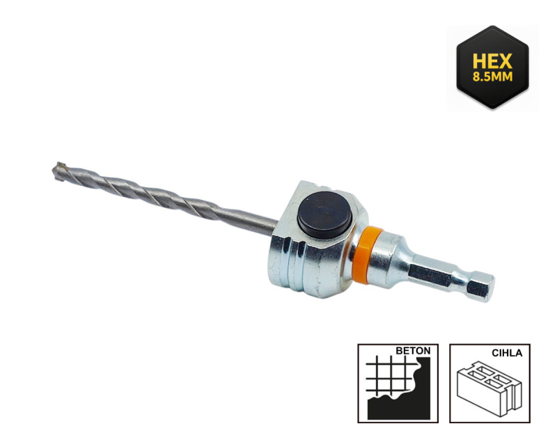 Mandrex | Unašeč MX200025B – Hex 8,5 mm pro TCT děrovky