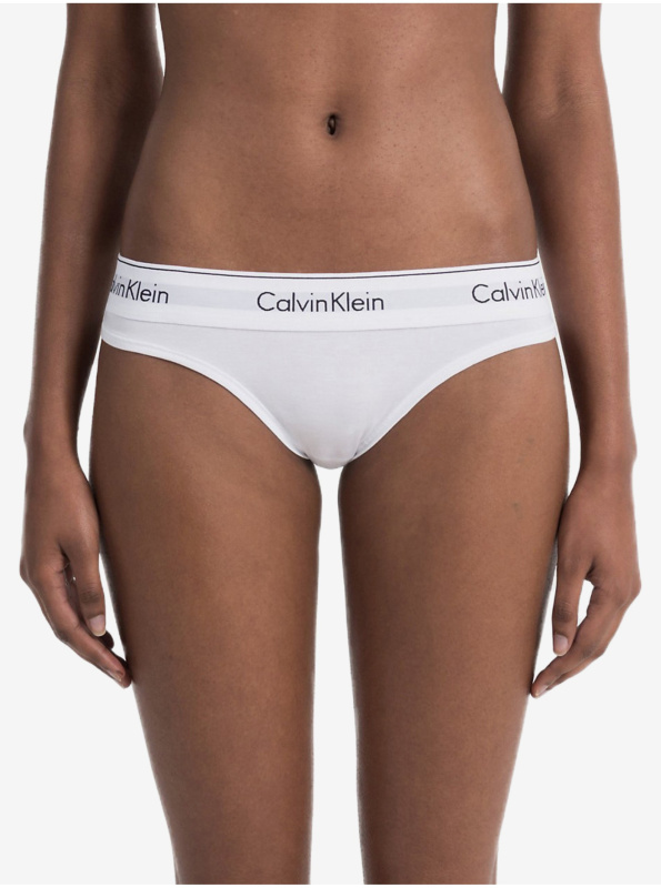 Dámská tanga Calvin Klein bílá (F3786E-100) L
