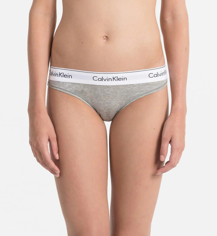 Kalhotky F3787E-020 šedá - Calvin Klein šedá M