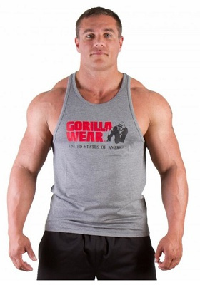 Gorilla Wear Pánské tílko Classic Tank Top Gray - M