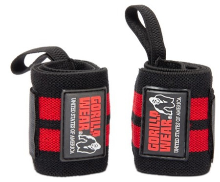 Gorilla Wear Bandáže na zápěstí PRO - černá/červená