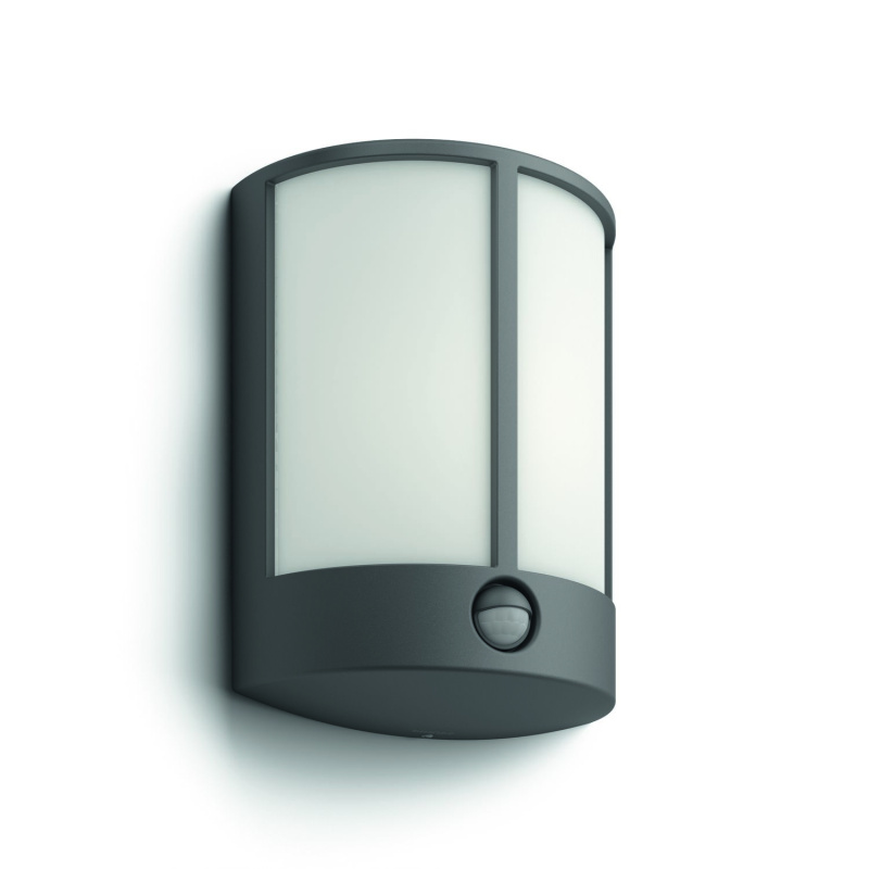 Philips LED Venkovní nástěnné svítidlo Stock se senzorem 6W, IP44