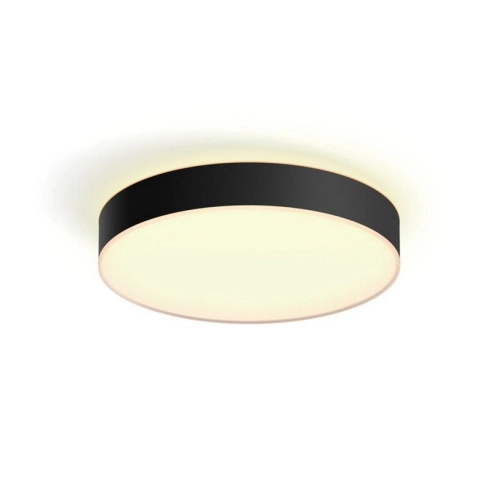 Philips Hue Stropní svítidlo WA Enrave L 33,5W 3300lm černá, pr. 42,5 cm