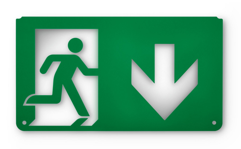 Přísušenství pro nouzové svíidlo PHILIPS EM159Z WL/CM EXIT SIGN LEGEND DOWN