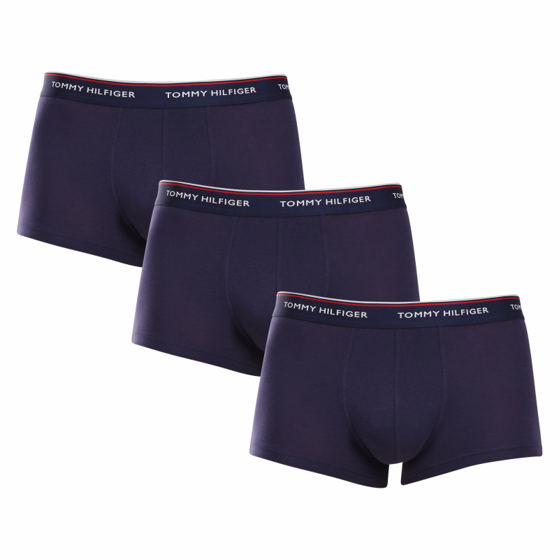 3PACK pánské boxerky Tommy Hilfiger tmavě modré (1U87903841 409) M, trenky / trenýrky
