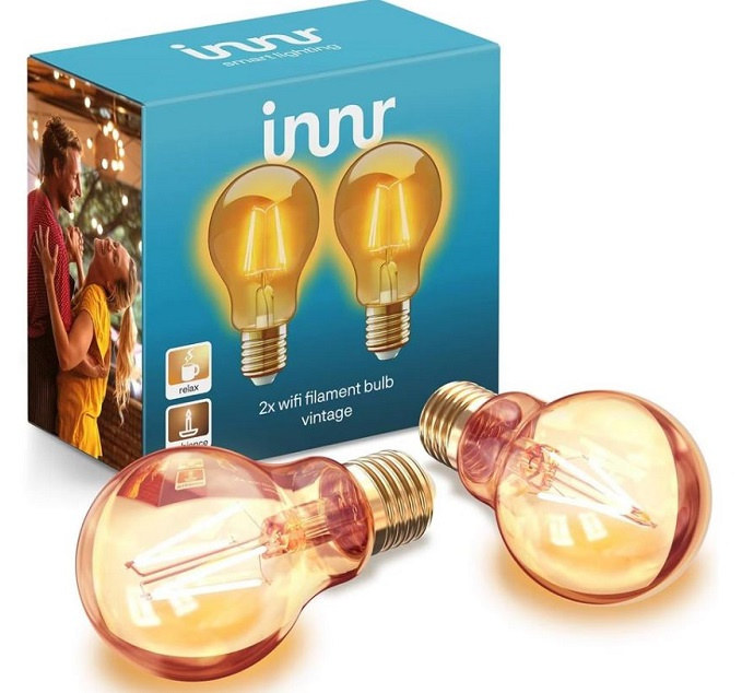 Innr Lighting LED žárovka Innr Filament Bulb Vintage / 2 ks / Wi-Fi / E27 / teplá bílá Varianta: ivi5
