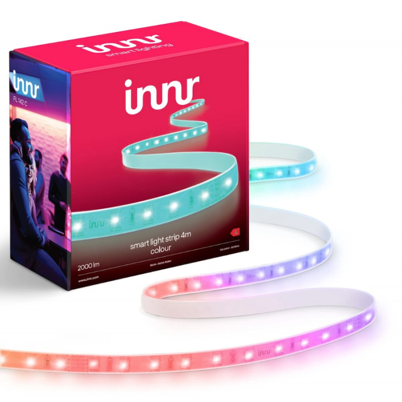 Chytrý interiérový LED pásek Innr Colour / 4 m / 24 W / 2000 lm / RGB/bílá Varianta: ivi1