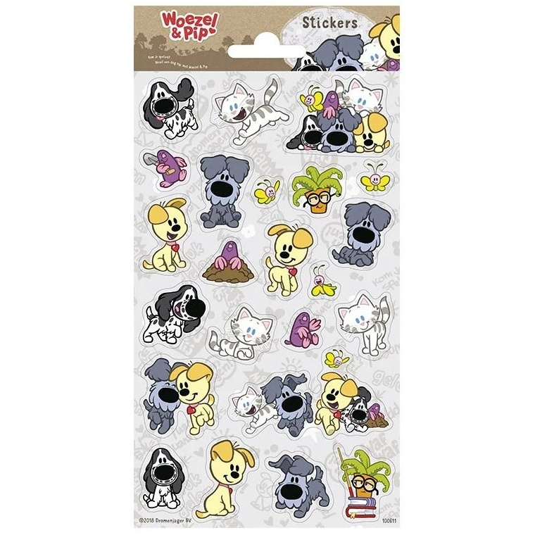 Samolepky 10x20cm Woezel & Pip