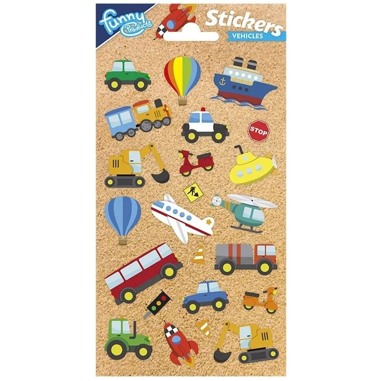 Samolepky 10x20cm Dopravní prostředky