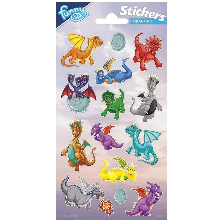 Samolepky 10x20cm Dinosauři č.1