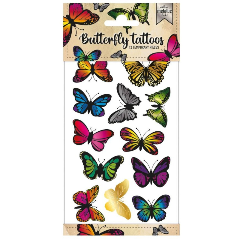 Tetování dočasné - motýlci (1ks)