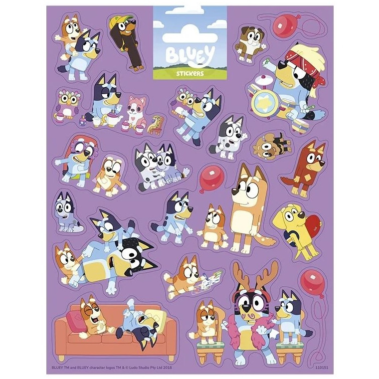 Samolepky 15,5x20cm Bluey