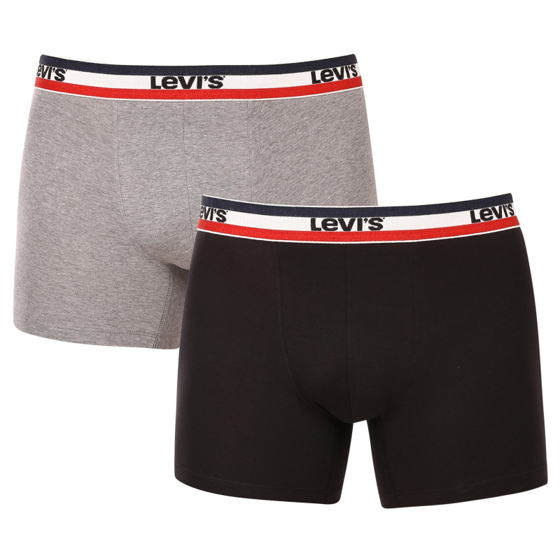2PACK pánské boxerky Levis vícebarevné (905005001 004) M, trenky / trenýrky