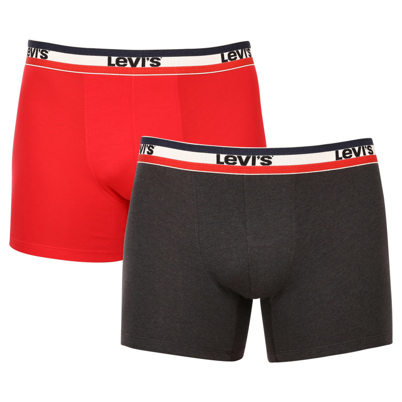 2PACK pánské boxerky Levis vícebarevné (905005001 786) M, trenky / trenýrky
