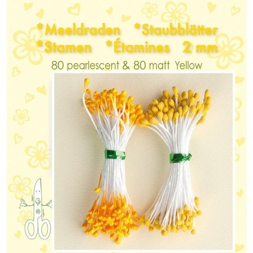 Pestíky do kvítků - žluté (160 ks)