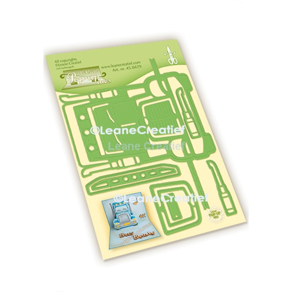 Kamión 3D - vyřezávací a embosovací kovové šablony Leabilities (5ks)