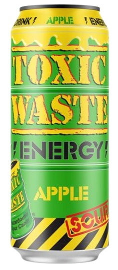 Toxic Waste energetický nápoj - jablko