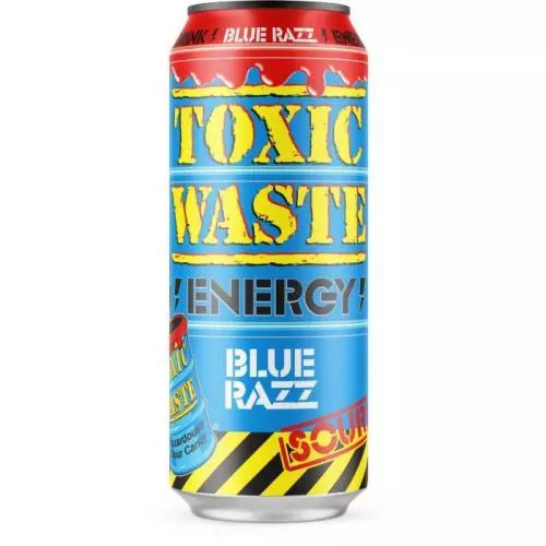 Toxic Waste energetický nápoj - modrá malina