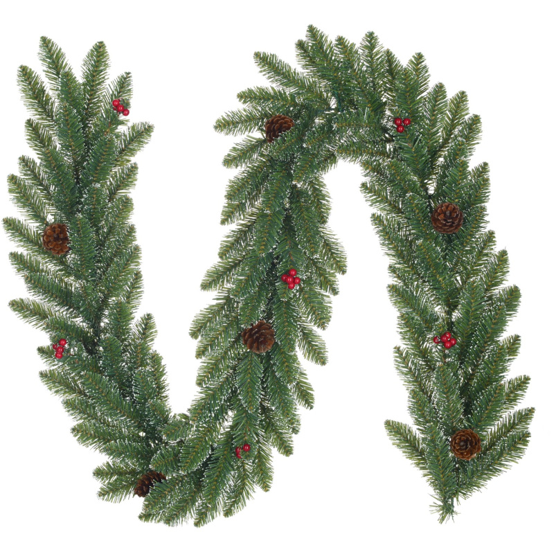 Black Box Trees Girlanda Creston se šiškami a bobulkami, pr. 25 cm, délka 270 cm