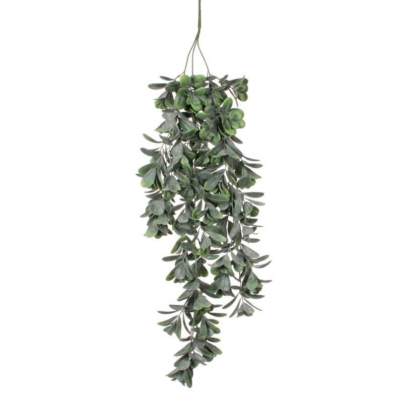 MICA Decorations Umělá větvička tlustice závěsná zelená 79 cm