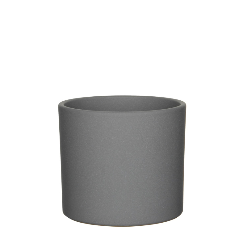 Mica Decorations Obal na květináč Era šedý matný, pr. 13,5 x 12,5 cm
