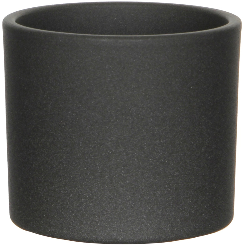 Mica Decorations Obal na květináč Era tmavě šedý matný, pr. 13,5 x 12,5 cm